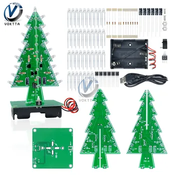 Three/Seven Color Flash Christmas Tree Parts Kit Diy Gift tree Christmas Tree 3D LED Flash Circuit Parts Fun Suite Gift
Three/Seven Color Flash Christmas Tree Parts Kit Diy Gift tree Christmas Tree 3D LED Flash Circuit Parts Fun Suite Gift