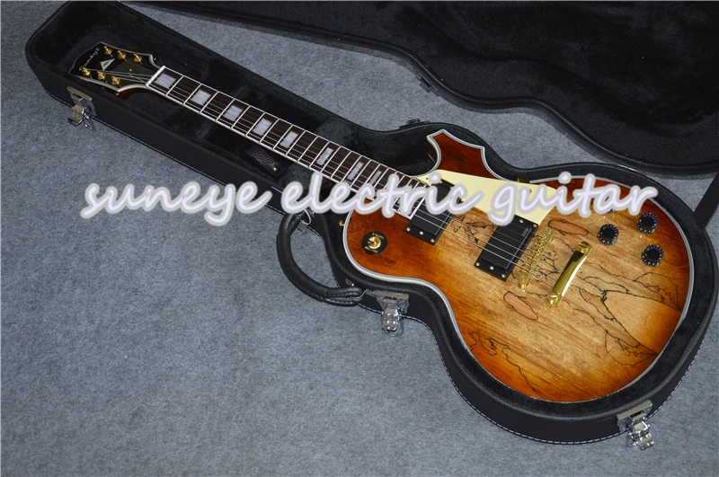 High Quality China Natural Wood Finish Suneye Custom Electric Guitar With Black Guitar Case
High Quality China Natural Wood Finish Suneye Custom Electric Guitar With Black Guitar Case