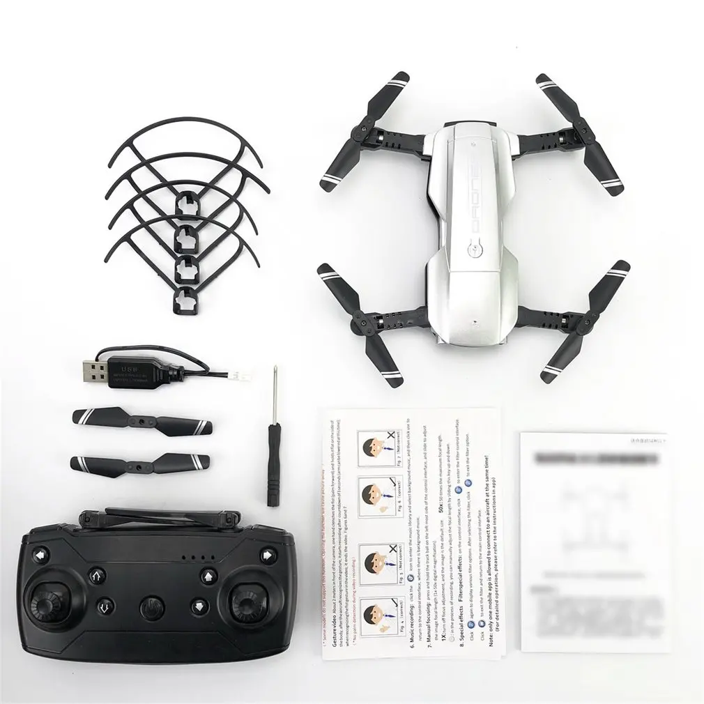 Foldable RC Drone with 4K HD Camera FPV RC Helicopter Aircraft Headless Mode Optical Flow Remote Control Toys Black White
Foldable RC Drone with 4K HD Camera FPV RC Helicopter Aircraft Headless Mode Optical Flow Remote Control Toys Black White