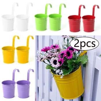 2Pcs/set Iron Flower Pot Hanging Balcony Plant Holder Fence Pots Garden Decor Flowerpot Indoor Outdoor Haning Ornament
2Pcs/set Iron Flower Pot Hanging Balcony Plant Holder Fence Pots Garden Decor Flowerpot Indoor Outdoor Haning Ornament