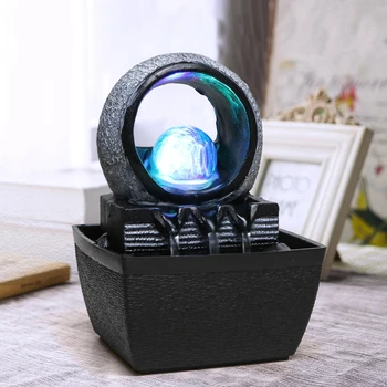 Indoor Water Fountains Tabletop Decorative Waterfall Waterscape With Lucky Feng Shui Ball And Led Light For Office & Home Decor
Indoor Water Fountains Tabletop Decorative Waterfall Waterscape With Lucky Feng Shui Ball And Led Light For Office & Home Decor