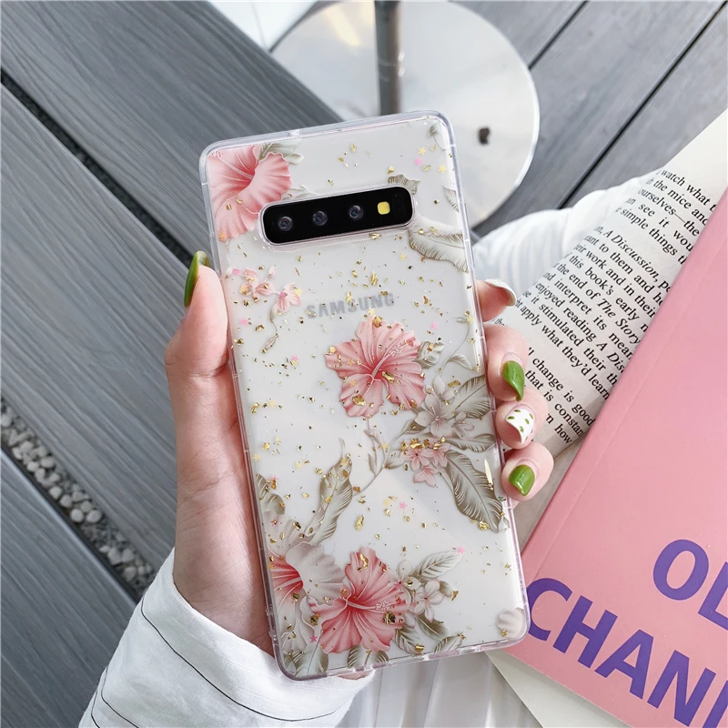 Flower Glitter Phone Case for Samsung Note 10 Plus Funda for Galaxy S9 S10 Plus S10 5G Clear Soft TPU Silicone Back Cover Coque
Flower Glitter Phone Case for Samsung Note 10 Plus Funda for Galaxy S9 S10 Plus S10 5G Clear Soft TPU Silicone Back Cover Coque