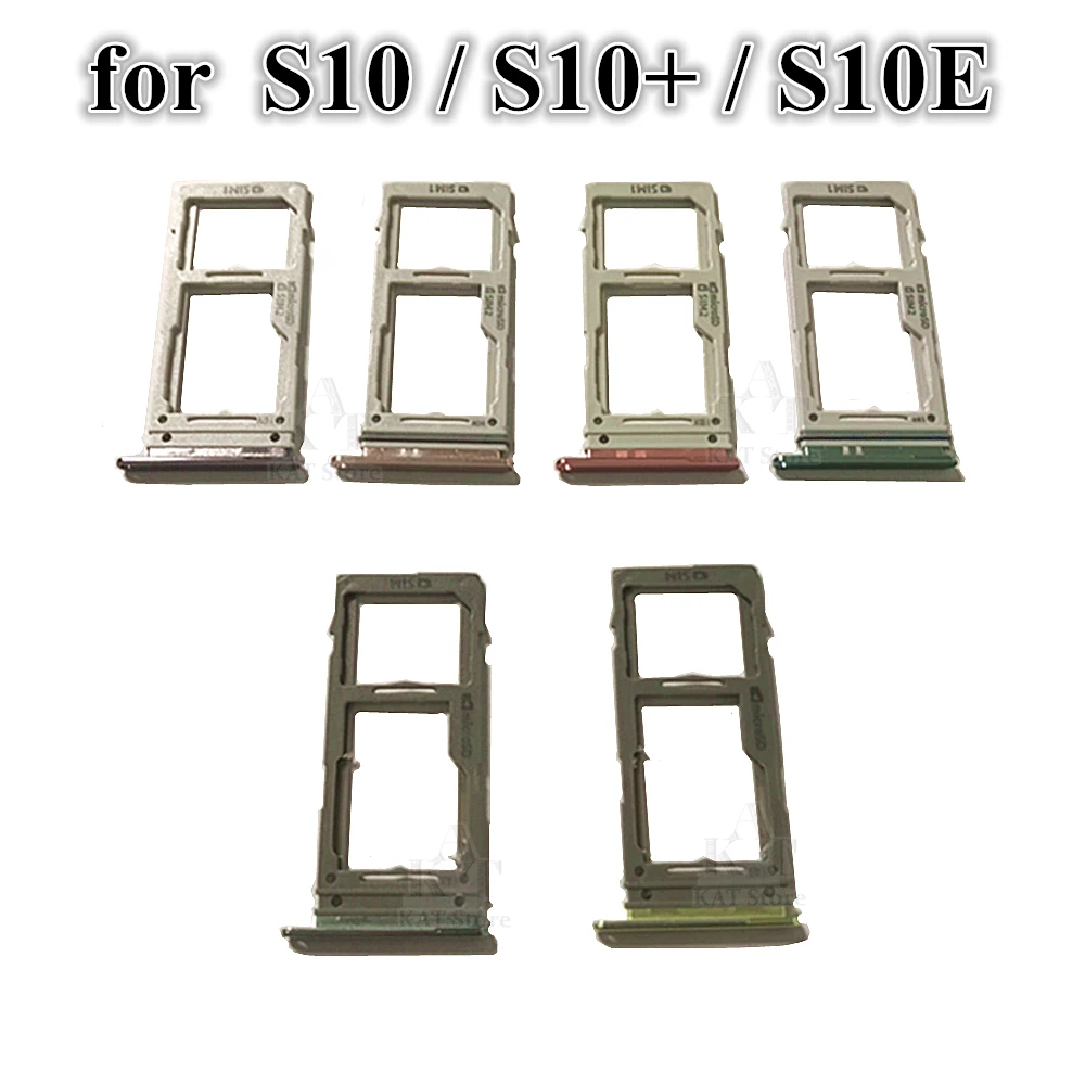 20Pcs/Lot Dual & Single Sim Tray For Samsung Galaxy S10 G973 S10+ Plus S10E Micro Sim Card Holder Slot Tray Replacement Part
20Pcs/Lot Dual & Single Sim Tray For Samsung Galaxy S10 G973 S10+ Plus S10E Micro Sim Card Holder Slot Tray Replacement Part
