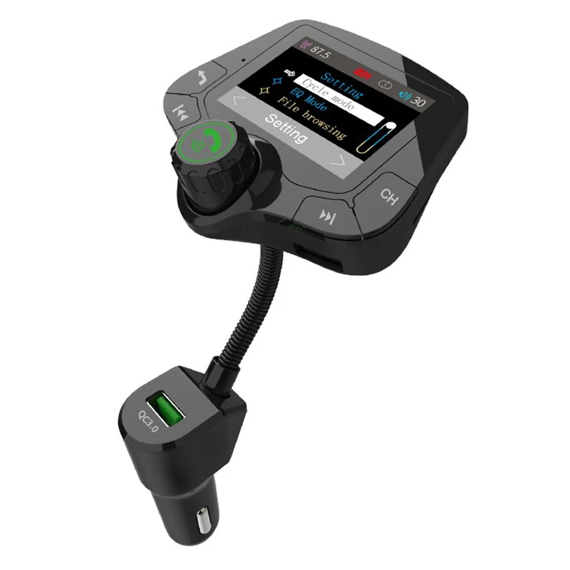 G24 Car FM Transmitter 2.0 inch Color Screen Wireless Bluetooth Player Handsfree rotatable Audio with 5V 3.1A Dual USB Charge
G24 Car FM Transmitter 2.0 inch Color Screen Wireless Bluetooth Player Handsfree rotatable Audio with 5V 3.1A Dual USB Charge