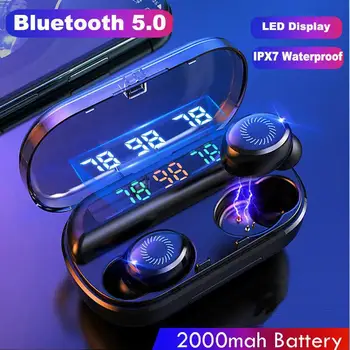 TWS Wireless Earphones Bluetooth Headset Digital Power Display with 2000mAh Charging Case Noise Cancellation Mini In-Ear Earbuds
TWS Wireless Earphones Bluetooth Headset Digital Power Display with 2000mAh Charging Case Noise Cancellation Mini In-Ear Earbuds