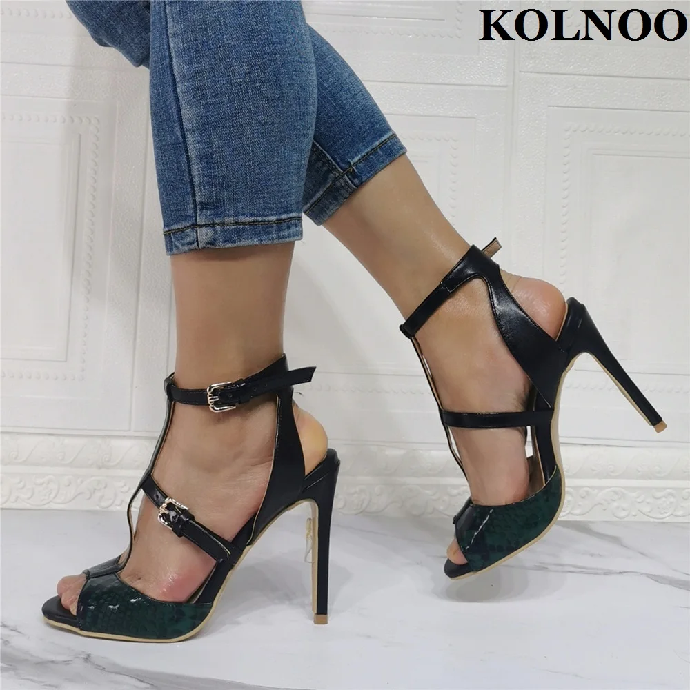 Kolnoo New Simple Ladies High Heeled Sandals Patchwork Peep-toe Daily Wear Summer Shoes Large Size 35-47 Fashion Evening Shoes
Kolnoo New Simple Ladies High Heeled Sandals Patchwork Peep-toe Daily Wear Summer Shoes Large Size 35-47 Fashion Evening Shoes