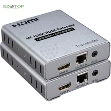 4K 120M HDMI Extender with RJ45 Port cascade connection Over Cat 5e/6 3.5mm IR TX/RX Support Local Loop out
4K 120M HDMI Extender with RJ45 Port cascade connection Over Cat 5e/6 3.5mm IR TX/RX Support Local Loop out