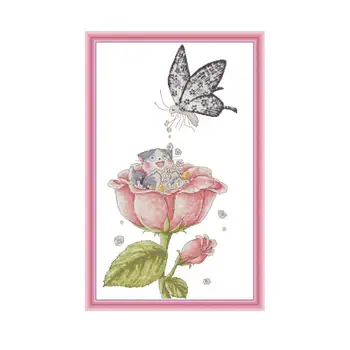 Joy Sunday Counted Cross Stitch Flower Canvas for Embroidery Kit Printed DMC DIY for Needlework Aida Fabric Handmade Home Decor
Joy Sunday Counted Cross Stitch Flower Canvas for Embroidery Kit Printed DMC DIY for Needlework Aida Fabric Handmade Home Decor