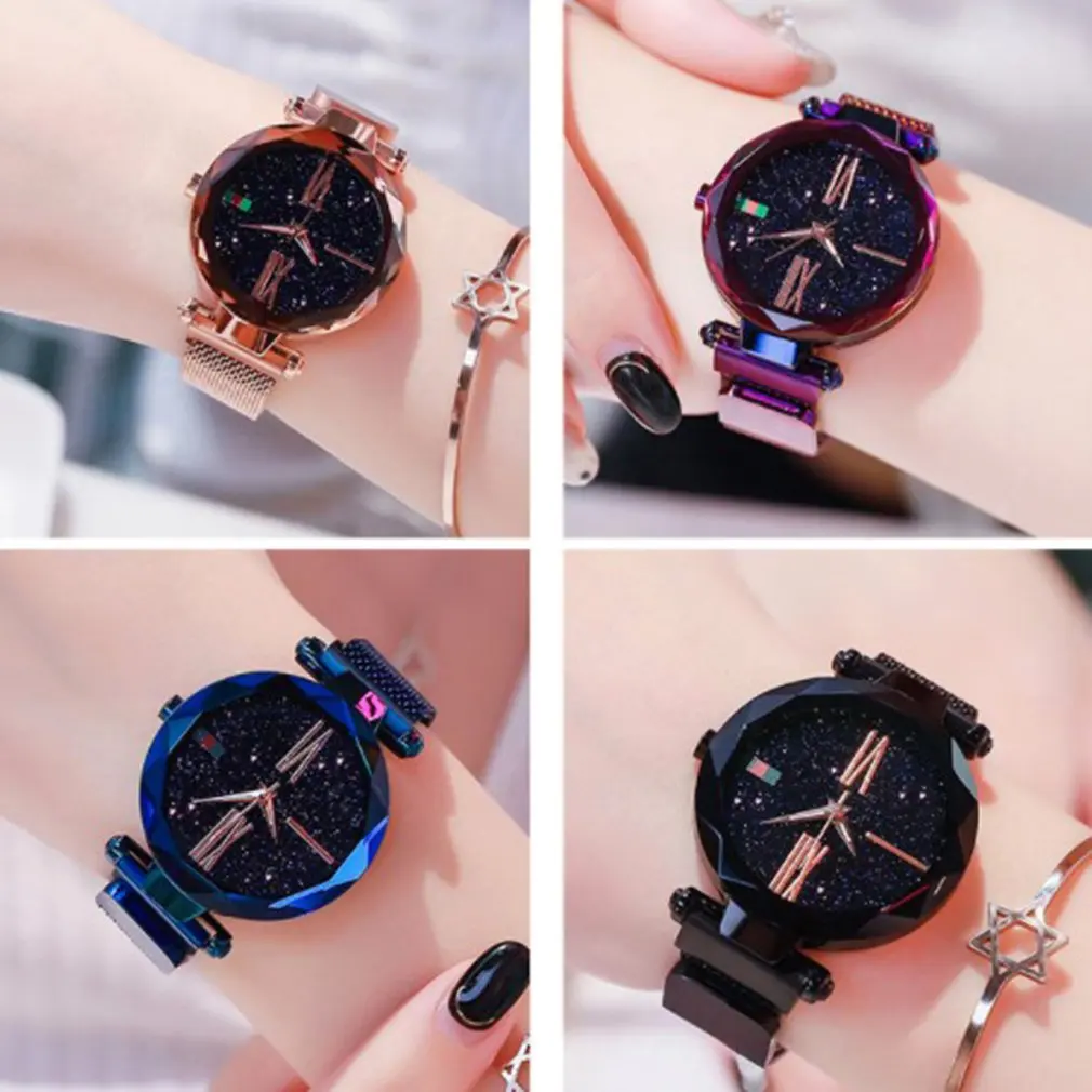 New Online Celebrity Style Star Ladies Lazy Magnet Watch Lady Star Magnet Watch Mineral Glass Mirror Quartz Movement
New Online Celebrity Style Star Ladies Lazy Magnet Watch Lady Star Magnet Watch Mineral Glass Mirror Quartz Movement