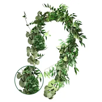 200cm Artificial Vine Hanging Artificial Ivy Leaf Fake Green Vine For Party Vivid Artificial Plants Garland Green Leaf
200cm Artificial Vine Hanging Artificial Ivy Leaf Fake Green Vine For Party Vivid Artificial Plants Garland Green Leaf