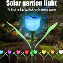 Solar Simulation Tulip Flower Shape Solar Powered LED Lawn Lamp Solar Light Home Outdoor Yard Garden Decorative
Solar Simulation Tulip Flower Shape Solar Powered LED Lawn Lamp Solar Light Home Outdoor Yard Garden Decorative