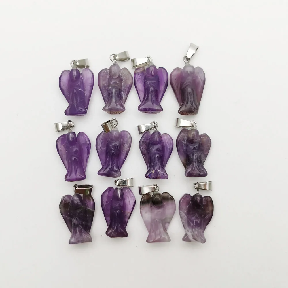 amethysts Angel Natural stone pendant 12pc small Angel jewelry Wing charm Necklaces pendants for jewelry making free shipping
amethysts Angel Natural stone pendant 12pc small Angel jewelry Wing charm Necklaces pendants for jewelry making free shipping