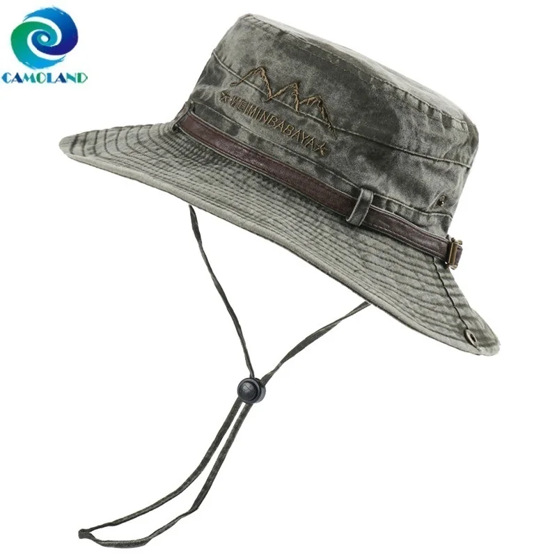CAMOLAND Women Cotton Bucket Hats Summer UV Protection Sun Hat Male Outdoor Hiking Fishing Cap Washed Panama Beach Caps
CAMOLAND Women Cotton Bucket Hats Summer UV Protection Sun Hat Male Outdoor Hiking Fishing Cap Washed Panama Beach Caps