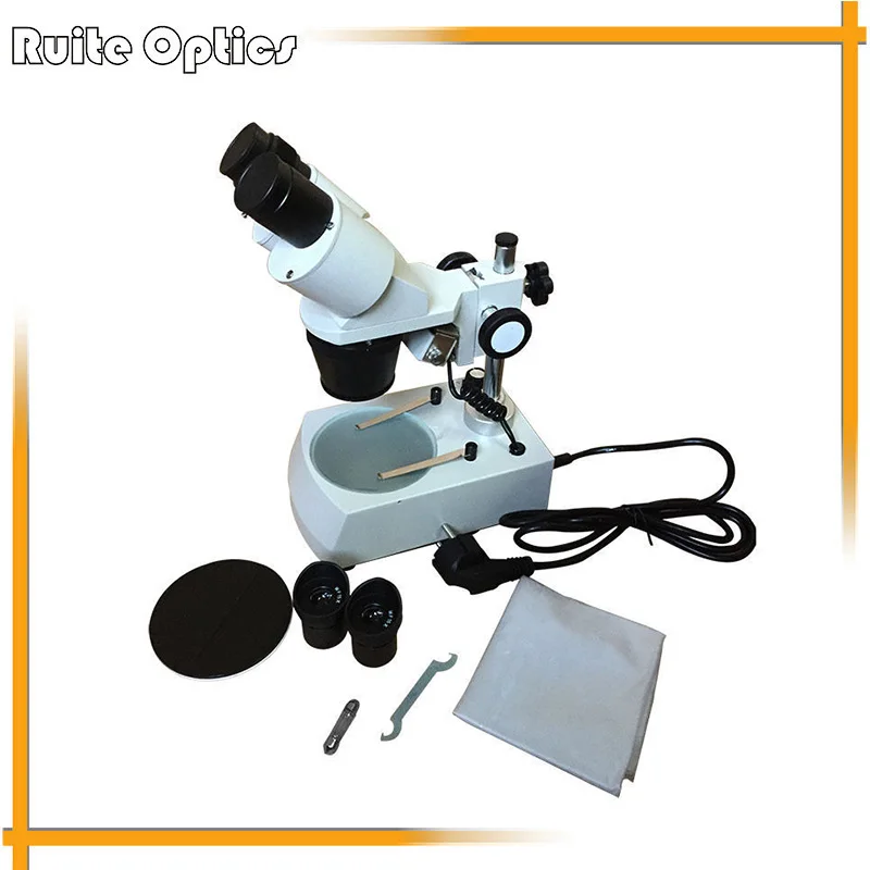30X 60X 12V/10W Halogen Lamps Illuminated Lighted Binocular Stereo Microscope With WF15x Eyepiece and 2x 4x Objective
30X 60X 12V/10W Halogen Lamps Illuminated Lighted Binocular Stereo Microscope With WF15x Eyepiece and 2x 4x Objective