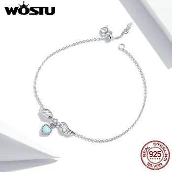WOSTU Genuine 925 Sterling Silver Bracelet for Women Cubic Zirconia Love Wings Charm Bracelets Chain Link Silver Jewelry
WOSTU Genuine 925 Sterling Silver Bracelet for Women Cubic Zirconia Love Wings Charm Bracelets Chain Link Silver Jewelry