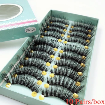 10 pairs artificial mink false eyelashes natural slender and thick false lashes eyelashes extension tools makeup new
10 pairs artificial mink false eyelashes natural slender and thick false lashes eyelashes extension tools makeup new