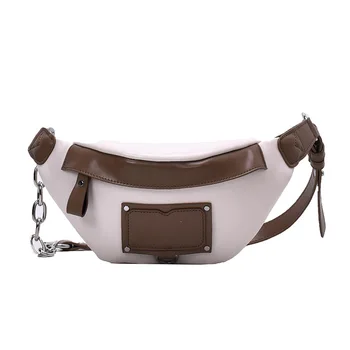 Women's Bags Waist Bag Fashion Tooling Style PU leather Metal Chain Sum Per Band Fanny Pack Bananka Satchel Belly Band Belt Bag
Women's Bags Waist Bag Fashion Tooling Style PU leather Metal Chain Sum Per Band Fanny Pack Bananka Satchel Belly Band Belt Bag