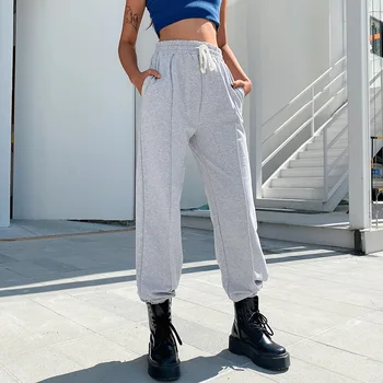 Loose Casual Lace Up White Sweatpants Women Baggy Y2k Trousers Elastic High Waist Basic Joggers Black Cargo Pants Broeken Dames 
Loose Casual Lace Up White Sweatpants Women Baggy Y2k Trousers Elastic High Waist Basic Joggers Black Cargo Pants Broeken Dames