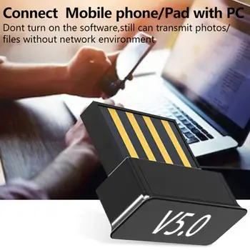 Upgrade Bluetooth & Driver 5.0 USB Bluetooth Adapter Bluetooth Transfer Dongle for Laptop PC Audio Support Windows 10 8.1 8 7 XP
Upgrade Bluetooth & Driver 5.0 USB Bluetooth Adapter Bluetooth Transfer Dongle for Laptop PC Audio Support Windows 10 8.1 8 7 XP