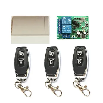433Mhz Universal Wireless Remote Control Switch AC 250V 110V 220V 2CH Relay Receiver Module and 3pcs RF 433 Mhz Remote Controls
433Mhz Universal Wireless Remote Control Switch AC 250V 110V 220V 2CH Relay Receiver Module and 3pcs RF 433 Mhz Remote Controls
