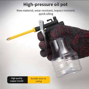 Auto High Pressure Pump Oiler 250cc Lubrication Oil Can Plastic Machine Oiler Grease 245mm Length Flex Gun Transparent 
Auto High Pressure Pump Oiler 250cc Lubrication Oil Can Plastic Machine Oiler Grease 245mm Length Flex Gun Transparent