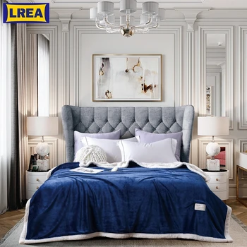 LREA Blanket and quilt cover Two kinds of USES American style Lambskin materia Super thickl blankets
LREA Blanket and quilt cover Two kinds of USES American style Lambskin materia Super thickl blankets