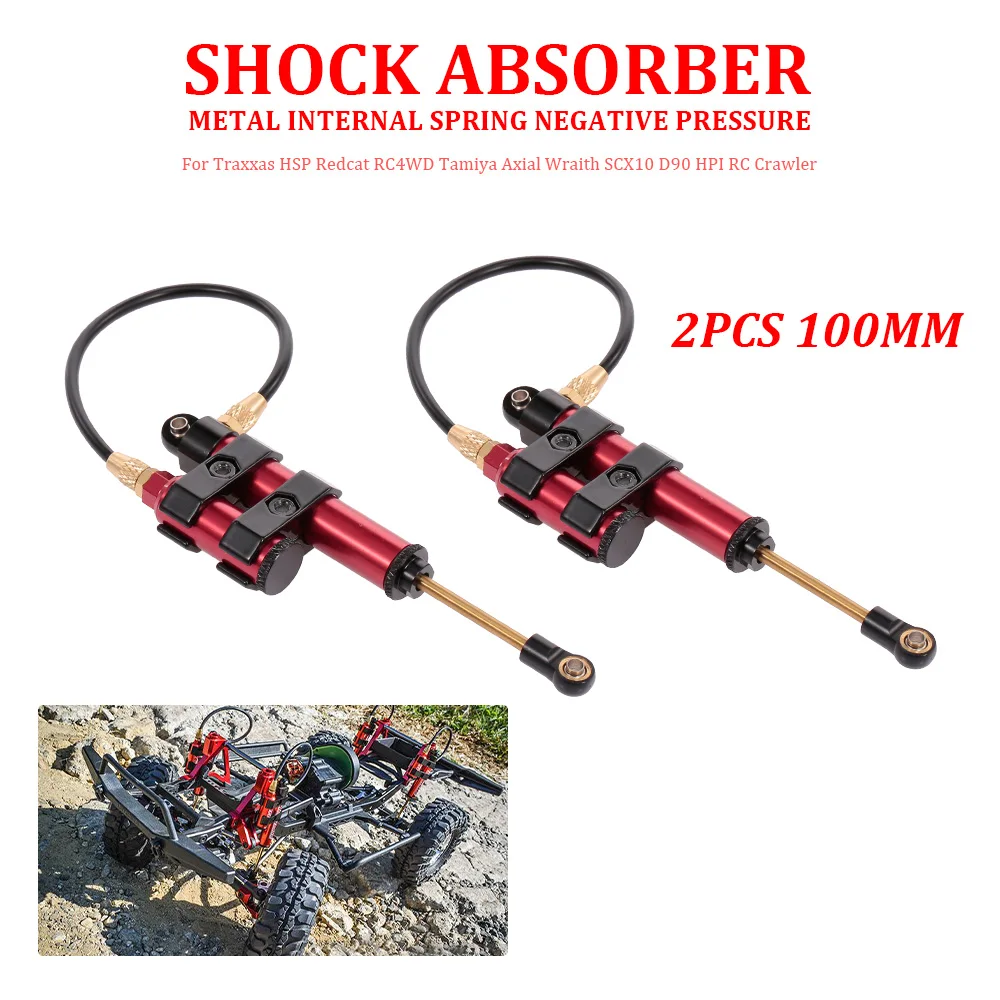 2pcs 100mm Metal Spring Negative Pressure Shock Absorber for Traxxas HSP Redcat RC4WD Axial Wraith SCX10 D90 HPI RC Crawler
2pcs 100mm Metal Spring Negative Pressure Shock Absorber for Traxxas HSP Redcat RC4WD Axial Wraith SCX10 D90 HPI RC Crawler