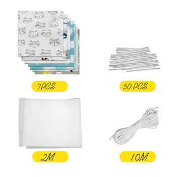 50*50cm Hand-stitched DIY Color Handmade Cloth Face Protection Shield Cover Kit DIY Face Masks Tool Sewing Making Tool 1Set
50*50cm Hand-stitched DIY Color Handmade Cloth Face Protection Shield Cover Kit DIY Face Masks Tool Sewing Making Tool 1Set