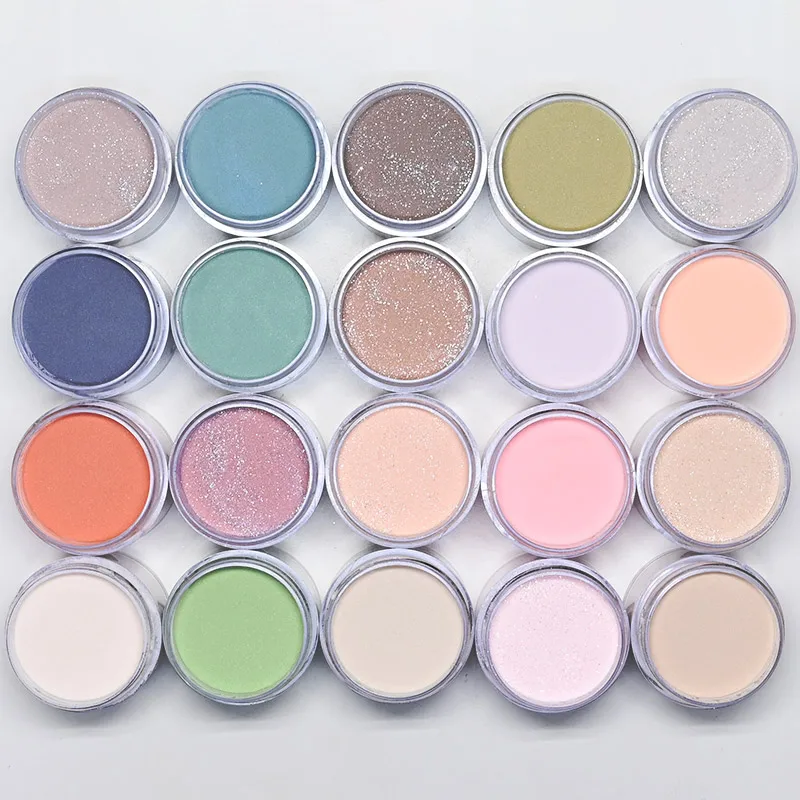 Description Picture 5 of item1Oz Dipping &Acrylic Powder 2in1 French Manicure Dust Professional Nude Glitter Acrylic Nail Dust for Extend/Sculpture/Build Nai