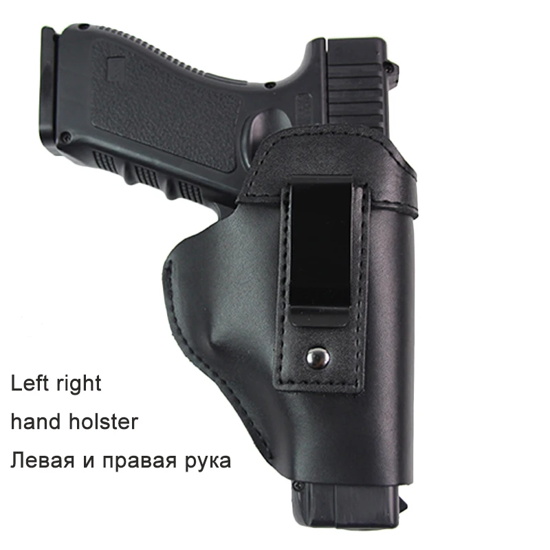Leather Concealed Carry Gun Holster for Glock 17 19 22 26 Beretta M92 Sig Sauer P226 cz75 Glock Holster Arisoft Pistol Clip Case
Leather Concealed Carry Gun Holster for Glock 17 19 22 26 Beretta M92 Sig Sauer P226 cz75 Glock Holster Arisoft Pistol Clip Case