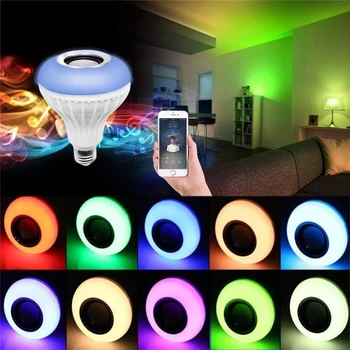 NEWKBO E27 RGB Bluetooth Speaker LED Bulb 12W Music Playing Dimmable Wireless Led Lamp for the bedroom cabinet or other places
NEWKBO E27 RGB Bluetooth Speaker LED Bulb 12W Music Playing Dimmable Wireless Led Lamp for the bedroom cabinet or other places