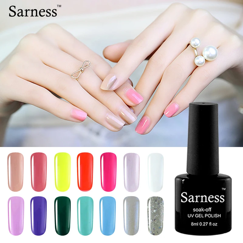 Sarness 8 ML Nail Gel Polish for Manicure UV 34 Colors Nail Varnish Hybrid Semi Permanent Gel Lacquer Nail Art Gel Varnish
Sarness 8 ML Nail Gel Polish for Manicure UV 34 Colors Nail Varnish Hybrid Semi Permanent Gel Lacquer Nail Art Gel Varnish