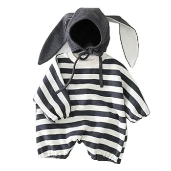 2020 infants and children climbing clothes cotton striped wild autumn paragraph hooded leotard Romper
2020 infants and children climbing clothes cotton striped wild autumn paragraph hooded leotard Romper