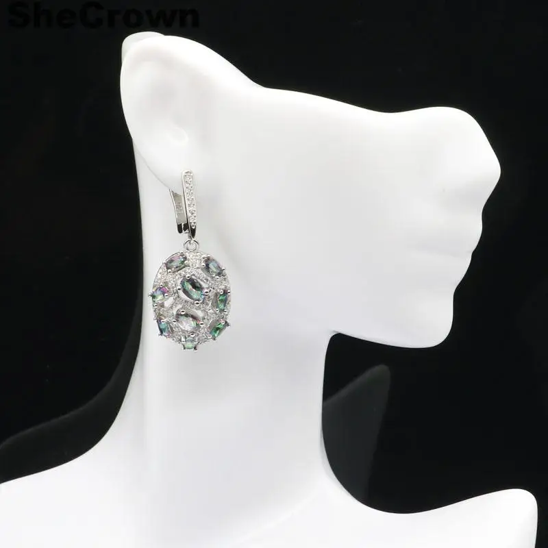 Elegant Fire Rainbow Topaz Wedding Girls Engagement 925 Silver Earrings Gift
Elegant Fire Rainbow Topaz Wedding Girls Engagement 925 Silver Earrings Gift
