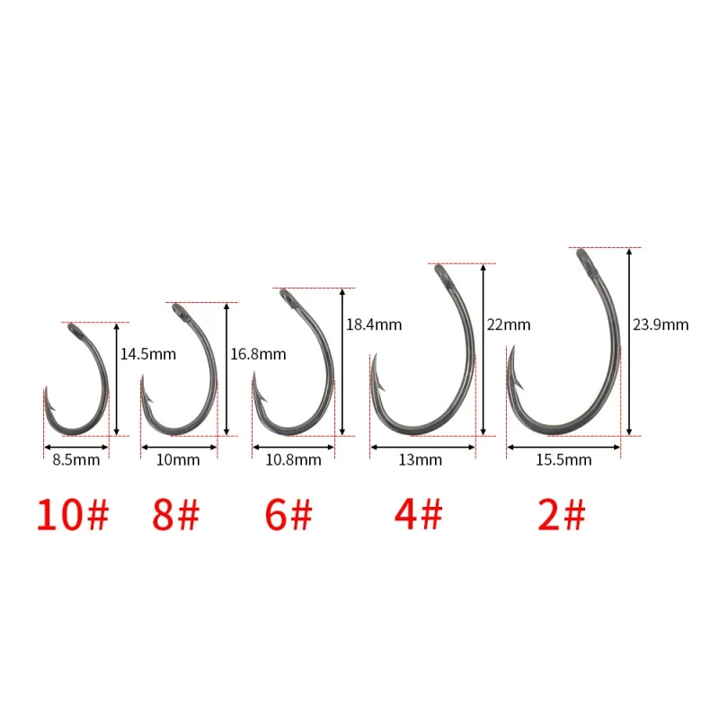 50 Pcs Fishhook Sea Offset Hook 2# 4# 6# 8# 10# Carp Fishing Soft Bait Hook Set Steel Wide Belly Crank Single Barbed Hooks Boxed
50 Pcs Fishhook Sea Offset Hook 2# 4# 6# 8# 10# Carp Fishing Soft Bait Hook Set Steel Wide Belly Crank Single Barbed Hooks Boxed