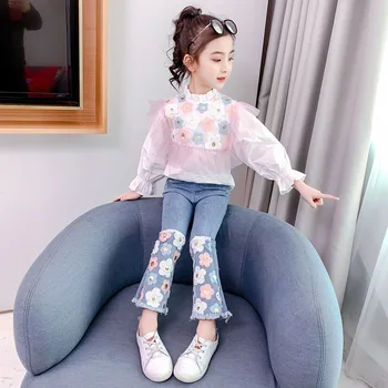 Girls Set Spring Autumn Kids Clothing Set Fashion Flower Shirt + Jeans 2 Pcs Children Clothes Baby Girls Long Sleeves Outfits
Girls Set Spring Autumn Kids Clothing Set Fashion Flower Shirt + Jeans 2 Pcs Children Clothes Baby Girls Long Sleeves Outfits