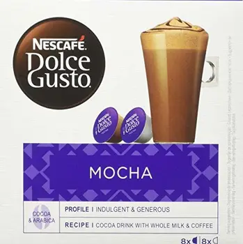 NESCAFÉ Dolce Gusto Mocha Coffee Pods, 16 Capsules (24 Servings, Pack of 3, Total 48 Capsules)
NESCAFÉ Dolce Gusto Mocha Coffee Pods, 16 Capsules (24 Servings, Pack of 3, Total 48 Capsules)