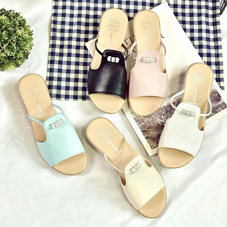 Girls Shoe Sandals Women's 2019 Summer New Style Korean-style Flat Beaded Bracelet Versatile Sweet Fashion Outer Wear
Girls Shoe Sandals Women's 2019 Summer New Style Korean-style Flat Beaded Bracelet Versatile Sweet Fashion Outer Wear