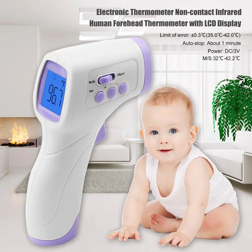 Electronic Digital Thermometer Infrared Non-Contact Forehead Thermometer Gun For Baby Adult Dropshipping In Stock
Electronic Digital Thermometer Infrared Non-Contact Forehead Thermometer Gun For Baby Adult Dropshipping In Stock