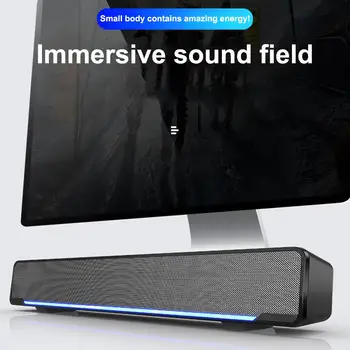 2019 New Computer Audio Desktop Speaker Subwoofer Notebook Multimedia Small Strip Speakers 3.5mm Dual Speaker DSP Bass
2019 New Computer Audio Desktop Speaker Subwoofer Notebook Multimedia Small Strip Speakers 3.5mm Dual Speaker DSP Bass