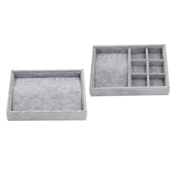 2 pcs Jewelry Tray Drawer Insert Display Necklace Bracelet Storage Organizer Case Studs Earrings Rings Pendant Jewelry Packaging
2 pcs Jewelry Tray Drawer Insert Display Necklace Bracelet Storage Organizer Case Studs Earrings Rings Pendant Jewelry Packaging