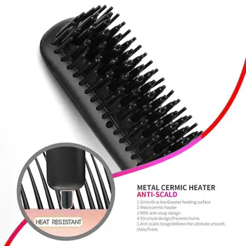 PTC Heating Technology Black 2 IN 1 Ionic PTC Heating Technology Black 2 IN 1 Ionic Hair Straightener Brush US Plug
PTC Heating Technology Black 2 IN 1 Ionic PTC Heating Technology Black 2 IN 1 Ionic Hair Straightener Brush US Plug