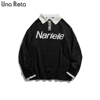 Una Reta Men Sweater New 2020 Winter Men Clothing Retro Lapel Men's Sweater Pull Homme Loose Letter Sweater Men
Una Reta Men Sweater New 2020 Winter Men Clothing Retro Lapel Men's Sweater Pull Homme Loose Letter Sweater Men