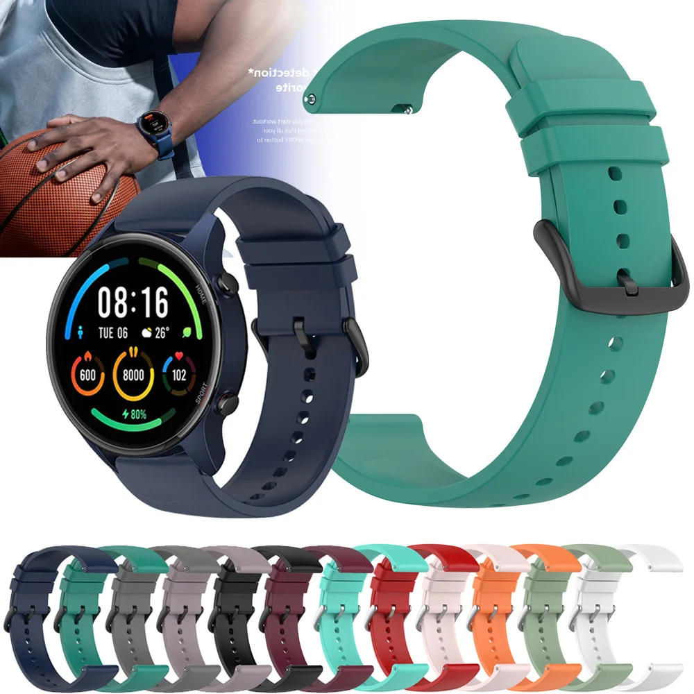 Фото Ремешок спортивный цветной для Xiaomi MI Watch / браслет наручных часов ремешок Realme 2 Pro S