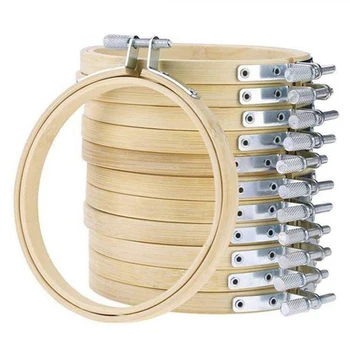 20 PCS 5 Inch DIY Bamboo Embroidery Hoops Round Wooden Circle Cross Stitch for DIY Cross Stitch Needle Craft Tool
20 PCS 5 Inch DIY Bamboo Embroidery Hoops Round Wooden Circle Cross Stitch for DIY Cross Stitch Needle Craft Tool
