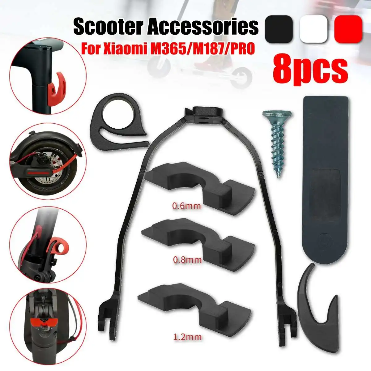 

Dashboard Silicon Protect Cover Scooter Fender Bracket Support Hook Damping Wrench For Xiaomi M365 M187 Pro