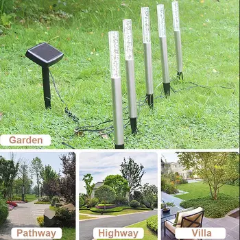 Solar Powered Crystal Rod Light Acrylic Bubble Lamp Landscape Lights Atmosphere Festival Walkway 5 Stakes Garden Waterproof
Solar Powered Crystal Rod Light Acrylic Bubble Lamp Landscape Lights Atmosphere Festival Walkway 5 Stakes Garden Waterproof
