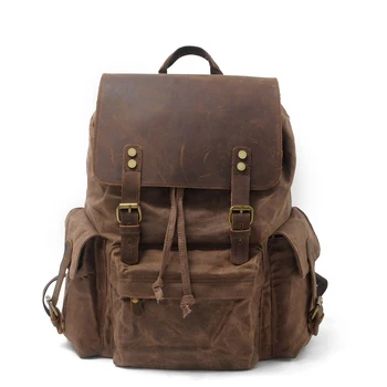 Classical fashion brown color men outdoor travel canvas backpack Large Capacity Hiking Camping backpack for male 200820-08
Classical fashion brown color men outdoor travel canvas backpack Large Capacity Hiking Camping backpack for male 200820-08