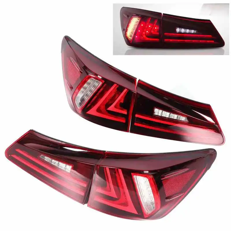 Full LED Tail Lights Dark Red Lens Rear Turn Signal Light Fit for IS250 IS350 ISF 2006-2013 YAB-IS-0277 Car Styling
Full LED Tail Lights Dark Red Lens Rear Turn Signal Light Fit for IS250 IS350 ISF 2006-2013 YAB-IS-0277 Car Styling