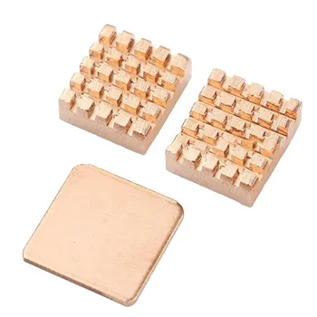 2 Pcs Pure Copper 1 Piece Aluminum Heat Sink Cooling Kit For Raspberry Pi 3 Model B Heatsink For Raspberri Pi Pie 2 
2 Pcs Pure Copper 1 Piece Aluminum Heat Sink Cooling Kit For Raspberry Pi 3 Model B Heatsink For Raspberri Pi Pie 2